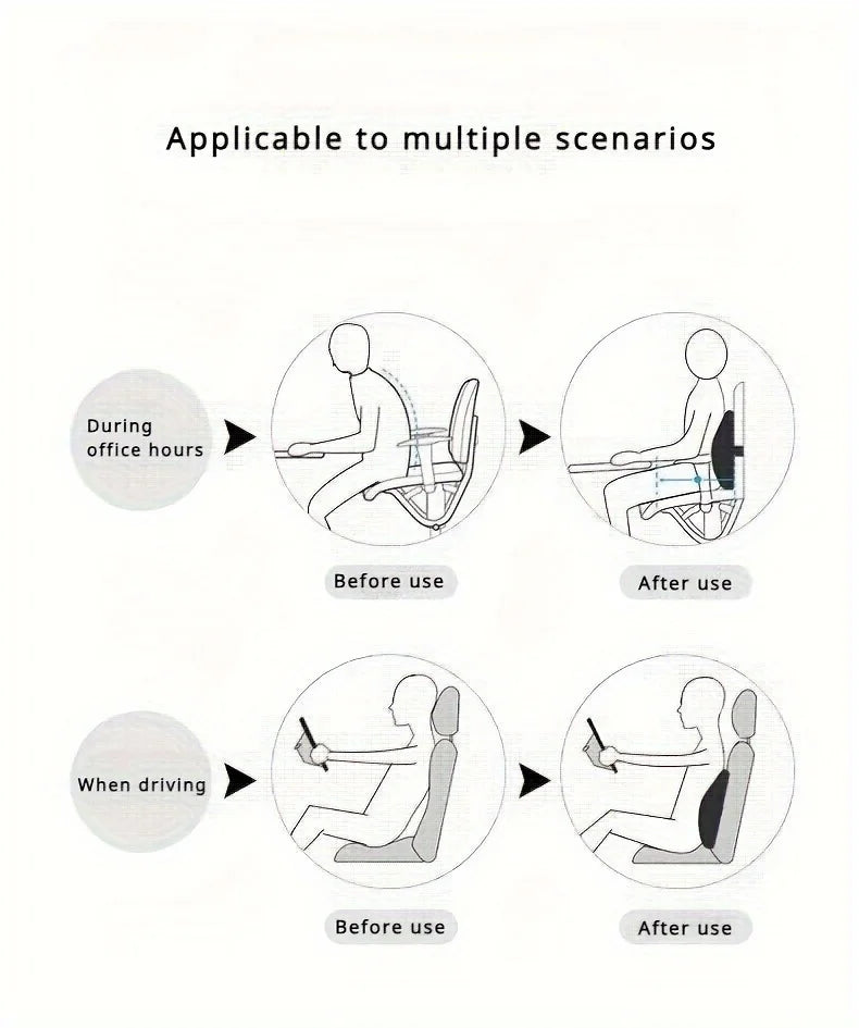 AlignWell™ Ergonomic Lumbar Support Pillow